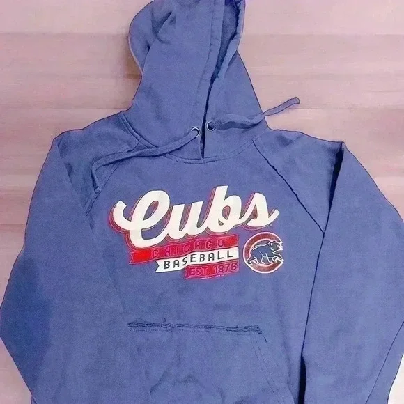 Chicago Cubs Womens Genuine Merchandise by Campus Lifestyle S Hoodie Sweatshirt - Picture 4 of 8